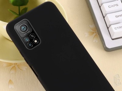 Liquid Silicone Cover (ierny) - Ochrann obal na Xiaomi Mi 10T / Pro