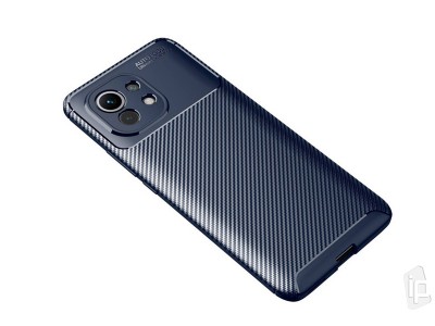 Carbon Fiber Blue (modr) - Ochrann kryt (obal) s ochranou kamery pre Xiaomi Mi 11