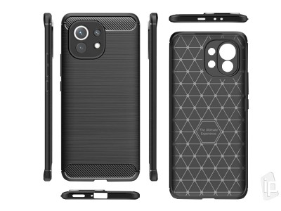 Fiber Armor Defender Black (�ierna) - Ochrann� kryt s ochranou kamery na Xiaomi Mi 11
