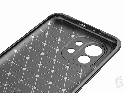Fiber Armor Defender Black (�ierna) - Ochrann� kryt s ochranou kamery na Xiaomi Mi 11