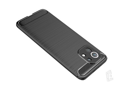 Fiber Armor Defender Black (�ierna) - Ochrann� kryt s ochranou kamery na Xiaomi Mi 11