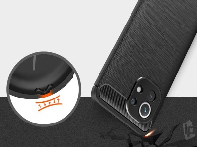 Fiber Armor Defender Black (�ierna) - Ochrann� kryt s ochranou kamery na Xiaomi Mi 11