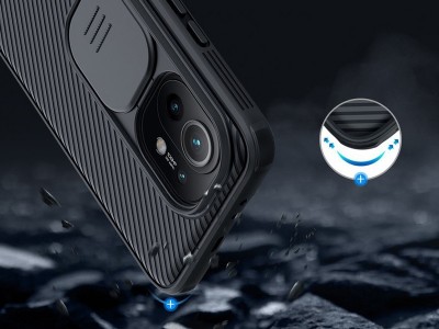 Nillkin CamShield Pro (ierny) - Plastov kryt (obal) s ochranou kamery pre Xiaomi Mi 11