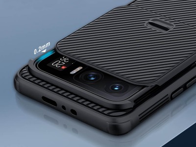 Nillkin CamShield Pro (ierny) - Plastov kryt (obal) s ochranou kamery na Xiaomi Mi 11 Ultra