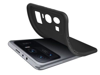 Matte TPU Black (�ern�) - Ochrann� kryt s ochranou kamery pro Xiaomi Mi 11 Ultra