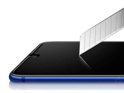 2.5D Glass - Tvrden ochrann sklo s pokrytm celho displeja pre Xiaomi Mi A3 (ierne)