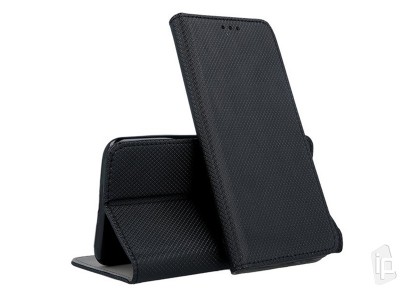 Fiber Folio Stand Black (ierne) - Flip puzdro na Xiaomi Mi Note 10 Lite