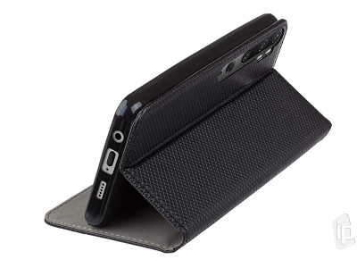 Fiber Folio Stand Black (ierne) - Flip puzdro na Xiaomi Mi Note 10 / 10 Pro