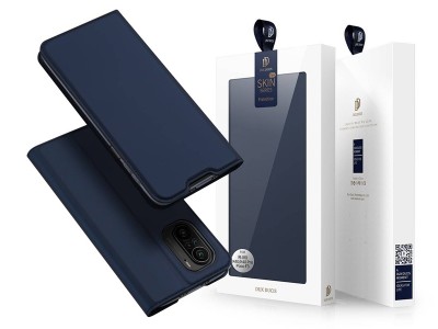 Luxusn Slim Fit puzdro pre Xiaomi Poco F3 / Xiaomi Mi 11i (modr)