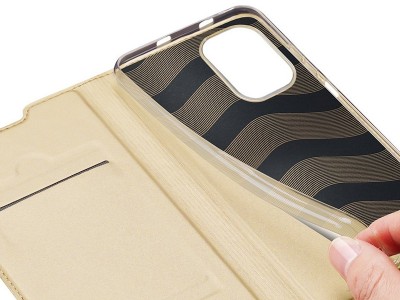 Luxusn Slim Fit puzdro pre Xiaomi Poco F3 / Xiaomi Mi 11i (zlat)
