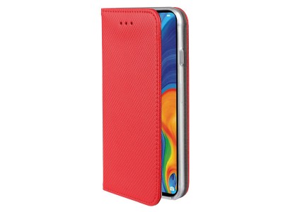 Fiber Folio Stand Red (červená) - Flip puzdro na Xiaomi Poco M3