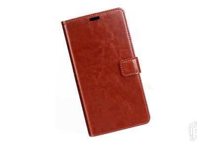 Elegance Stand Wallet Brown (hned) - Peaenkov puzdro na Xiaomi Poco X3 NFC / X3 Pro