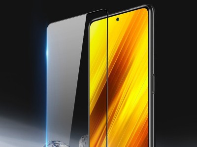 2.5D Glass - Tvrden� ochrann� sklo s pokryt�m cel�ho displeja pre Xiaomi Poco X3 NFC / X3 Pro (�ierne) **AKCIA!!
