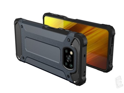 Hybrid Armor Defender (ierny) - Odoln ochrann kryt (obal) na Xiaomi Poco X3 NFC / X3 Pro