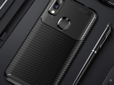 Carbon Fiber Black (ierny) - Ochrann kryt (obal) pre Xiaomi Redmi 7 **VPREDAJ!!