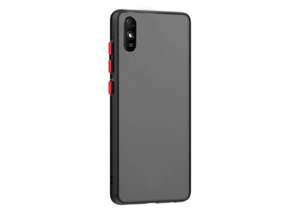 Dual Shield Black (priesvitná, čierna) - Ochranný kryt pre Xiaomi Redmi 9A / 9AT