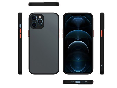Dual Shield Black (priesvitn�, �ierna) - Ochrann� kryt pre Xiaomi Redmi 9A / 9AT