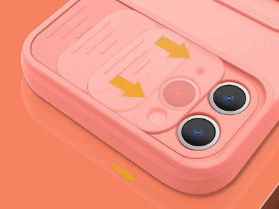 Silicone Camshield (ru�ov�) � Silik�nov� kryt s posuvnou ochranou kamery pre Xiaomi Redmi 9A