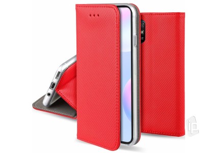 Fiber Folio Stand Red (erven) - Flip puzdro na Xiaomi Redmi 9A / 9AT