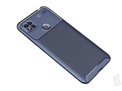 Carbon Fiber Blue (modr�) - Ochrann� kryt (obal) pre Xiaomi Redmi 9C