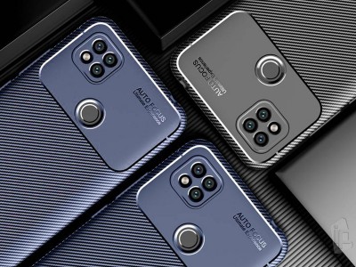 Carbon Fiber Blue (modr�) - Ochrann� kryt (obal) pre Xiaomi Redmi 9C