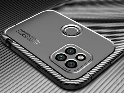 Carbon Fiber Blue (modr�) - Ochrann� kryt (obal) pre Xiaomi Redmi 9C
