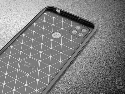 Carbon Fiber Blue (modr�) - Ochrann� kryt (obal) pre Xiaomi Redmi 9C