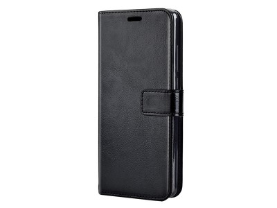 Elegance Stand Wallet Black (černé) - Peněženkové pouzdro na Xiaomi Redmi 9T / Poco M3