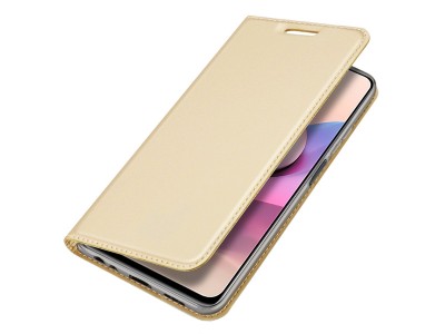 Luxusné Slim Fit puzdro (zlaté) pre Xiaomi Redmi Note 10 / Note 10S