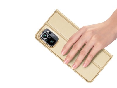 Luxusn Slim Fit puzdro (zlat) pre Xiaomi Redmi Note 10 / Note 10S