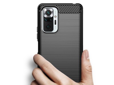 Fiber Armor Defender Black (�ierna) - Ochrann� kryt (obal) na Xiaomi Redmi Note 10 Pro / Note 10 Pro Max