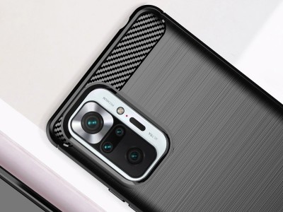 Fiber Armor Defender Black (�ierna) - Ochrann� kryt (obal) na Xiaomi Redmi Note 10 Pro / Note 10 Pro Max
