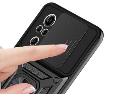 Fusion Ring Camshield II  Ochrann kryt s ochranou kamery pro Xiaomi Redmi Note 10 Pro / Note 10 Pro Max (erven)
