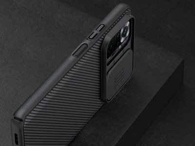 Nillkin CamShield Pro (�ierny) - Plastov� kryt (obal) s ochranou kamery na Xiaomi Redmi Note 10 Pro / Note 10 Pro Max