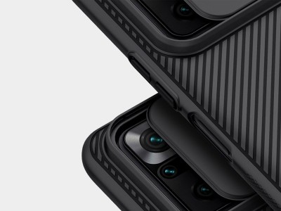 Nillkin CamShield Pro (�ierny) - Plastov� kryt (obal) s ochranou kamery na Xiaomi Redmi Note 10 Pro / Note 10 Pro Max