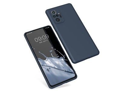 Liquid Silicone Cover (modr�) - Ochrann� kryt s ochranou kamery pre Xiaomi Redmi Note 10 Pro / Redmi Note 10 Pro Max