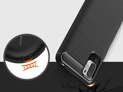 Fiber Armor Defender Black (�ierna) - Ochrann� kryt (obal) na Xiaomi Redmi Note 10 (5G) / Poco M3 Pro (5G)