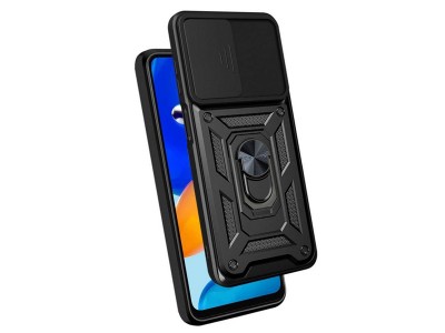 Tech-Protect Camshield  Ochrann kryt s ochranou kamery pre Xiaomi Redmi Note 11 / Note 11S (ierny)
