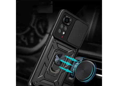Tech-Protect Camshield  Ochrann kryt s ochranou kamery pre Xiaomi Redmi Note 11 Pro 5G (ierny)