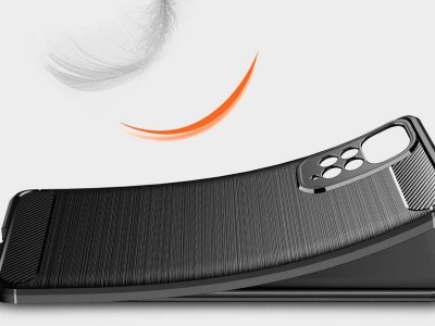 Tech-Protect Carbon � Ochrann� kryt s ochranou kamery pre Xiaomi Redmi Note 11 / Note 11S (�ierny)