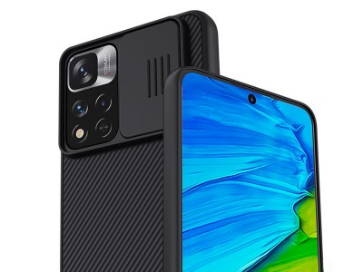 Nillkin CamShield Pro (�ierny) - Plastov� kryt (obal) s ochranou kamery na Xiaomi Redmi Note 11 Pro Plus / Xiaomi 11i