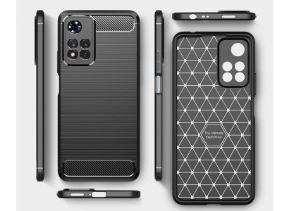 Tech-Protect Carbon � Ochrann� kryt s ochranou kamery pre Xiaomi Redmi Note 11 Pro Plus 5G (�ierny)