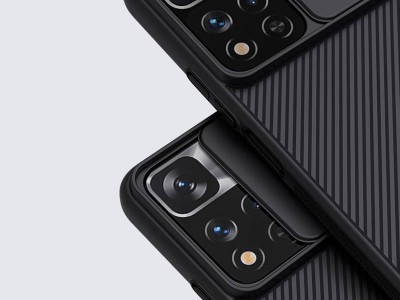 Nillkin CamShield Pro (ierny) - Plastov kryt (obal) s ochranou kamery na Xiaomi Redmi Note 11T 5G / Poco M4 Pro 5G