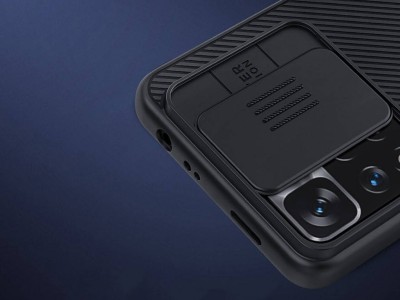 Nillkin CamShield Pro (ierny) - Plastov kryt (obal) s ochranou kamery na Xiaomi Redmi Note 11T 5G / Poco M4 Pro 5G
