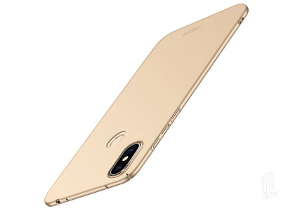 Slim Line Elitte Gold (zlatý) - Plastový ochranný kryt (obal) na Xiaomi Redmi Note 6 Pro **VÝPREDAJ!!