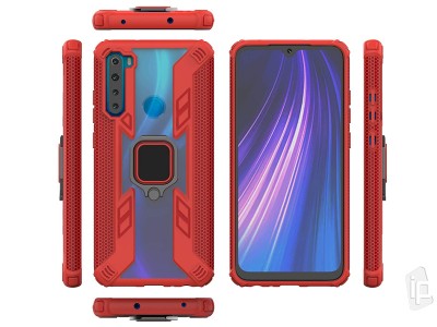 Fusion Ring X (�erven�) - Odoln� kryt (obal) na Xiaomi Redmi Note 8