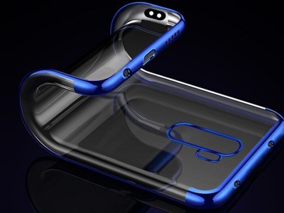 Glitter Edge Case  Ochrann kryt pre Moto G9 Play (ierny)