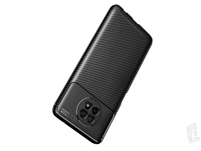 Carbon Fiber Black (�ierny) - Ochrann� kryt (obal) pre Xiaomi Redmi Note 9T s ochranou na kameru **AKCIA!!