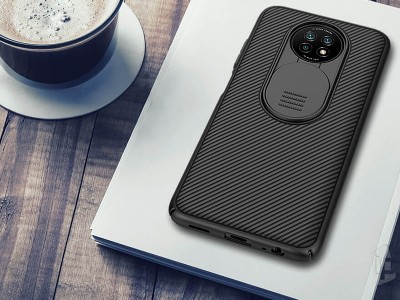 Nillkin CamShield Pro (�ierny) - Plastov� kryt (obal) s ochranou kamery na Xiaomi Redmi Note 9T **AKCIA!!
