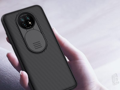 Nillkin CamShield Pro (�ierny) - Plastov� kryt (obal) s ochranou kamery na Xiaomi Redmi Note 9T **AKCIA!!